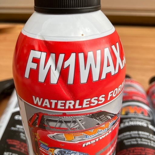 4/17まで【3本未使用】FW1 水なし洗車＆ワックス 4本セット（専用スプレーガン付）