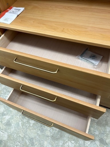 Meuble モーブル アペティー120 キッチンボード アルダー無垢材・ソフトクローズ