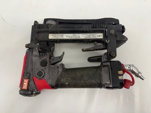 中古　MAX HA25/4J 4Jステープル　釘打ち機　4mm 又釘　マックス　鉄砲　 高圧　エアタッカ