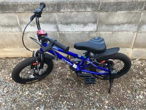 子供用　14インチ  d -bike   青　 ブルー　 自転車  足蹴り