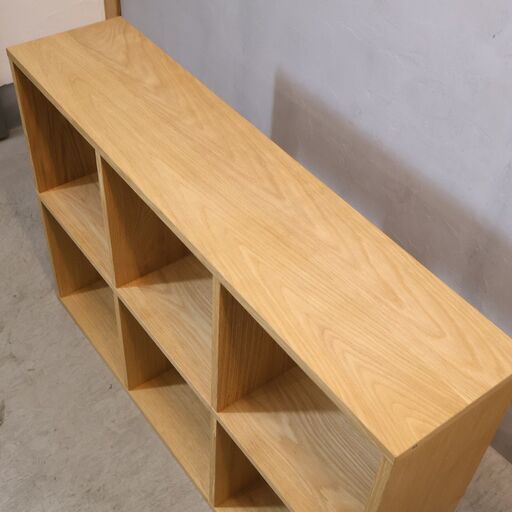 人気の無印良品(MUJI)のオーク材 3段・2列スタッキングシェルフ！！追加棚で用途に応じてカスタマイズ可能な万能シェルフ♪リビングや