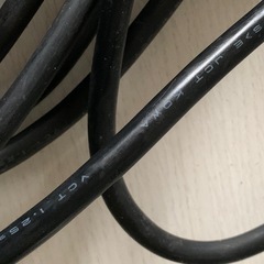 電源ケーブル 延長コード 黒色 約10m。KASJEV CT1.25の画像