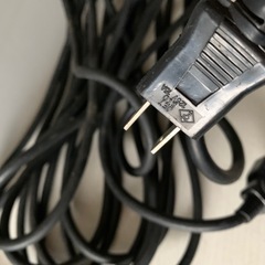 電源ケーブル 延長コード 黒色 約10m。KASJEV CT1.25の画像
