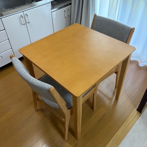 ダイニングテーブルセット　天然木