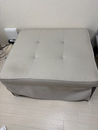 3WAYソファベッド グレー 折りたたみ式（カウチ可)