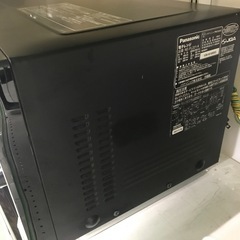 ジャングルジャングル貝塚店　電子レンジ　パナソニック　2021年製　黒　ブラック　横開き　フラットタイプ　ダイヤル　蒸気センサー　スクリューアンテナ　スピードあたため　ヘルツフリー 50／60Hz 中古　貝塚市　二色浜の画像