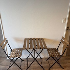 IKEA　TARNO　テーブル＆チェア2脚