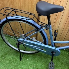 アサヒサイクル　ラピス　26インチ　カゴ付き自転車　ママチャリ　ブルーの画像