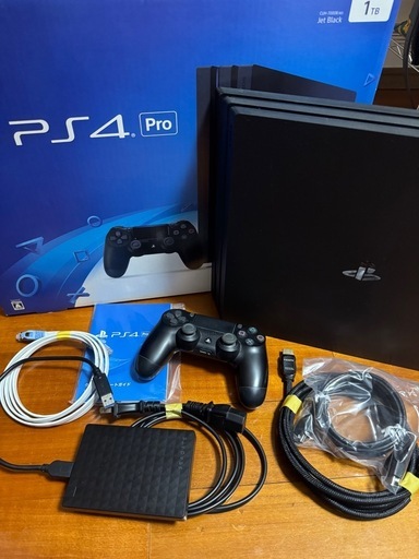 【動作確認済】PS4 Pro SSD換装済み　箱取説あり　おまけ多数 CUH-7000B