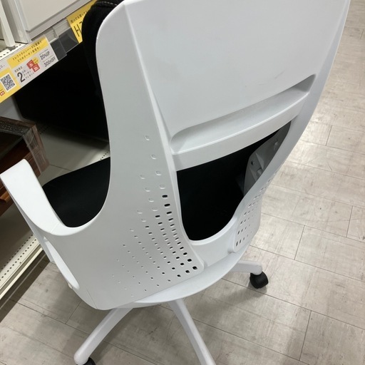 デスクチェア　ニトリ　ブラック×ホワイト【トレファク堺福田店】