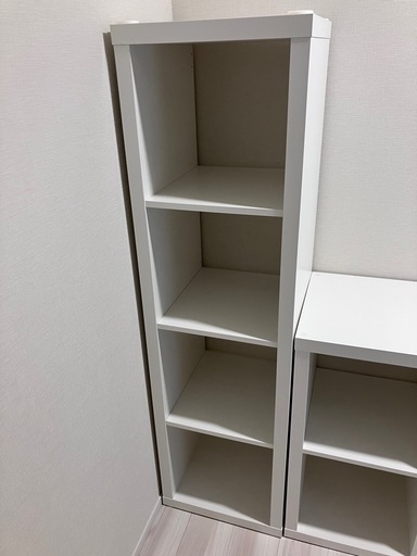 IKEA KALLAX カラックス 2点セット（白）収納棚 美品 (wsjysj) 鶴見の