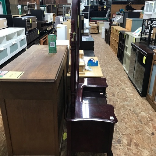 ジャングルジャングル貝塚店鏡台ドレッサーヴィンテージワインレッド