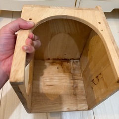 うさぎ　木のおうち　サイコロハウスの画像