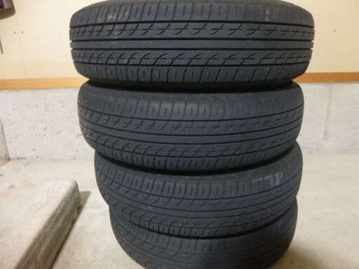軽自動車用 12インチ夏タイヤとアルミホイール4本セット　145/80/R12  ヨコハマタイヤDNA ECOS