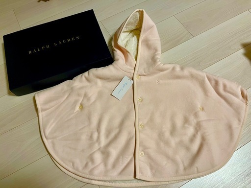 未使用　ラルフローレン　ベビー用フーデッドポンチョ