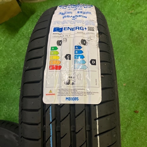 155/65R14 新品 マックストレック 2025年製  組み換え込み18000円☆