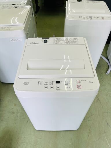 【リサイクルショップ ピカソ 小松原】?✨分解洗浄済✨2025年製 ヤマダ RORO 5.5kg 全自動洗濯機✨高年式で清潔感バッチリ