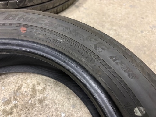 YOKOHAMA ブルーアース-FE AE30 155/65R14 4本 7分山 2021年製 作業希望の場合はご相談ください　1