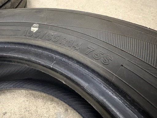 YOKOHAMA ブルーアース-FE AE30 155/65R14 4本 7分山 2021年製 作業希望の場合はご相談ください　1