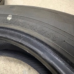 YOKOHAMA ブルーアース-FE AE30 155/65R14 4本 7分山 2021年製 作業希望の場合はご相談ください　1の画像
