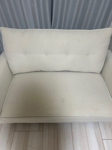 ニトリカジュアルソファパック4 ベージュ (a) 入谷のソファ《2人掛け 