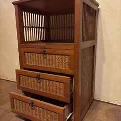 「お取引中」アジアン風キャビネットの画像