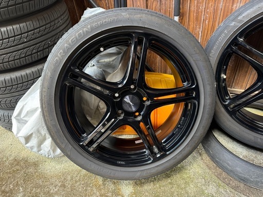 BS POTENZA Adrenalin SW005 4本セット 18x7.5J+45 114.3 57 ピレリDRAGON SPORT 225/45R18