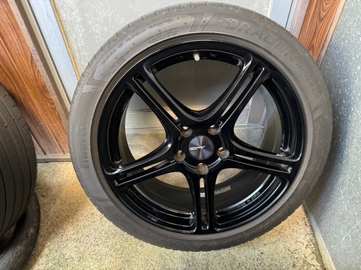 BS POTENZA Adrenalin SW005 4本セット 18x7.5J+45 114.3 57 ピレリDRAGON SPOR