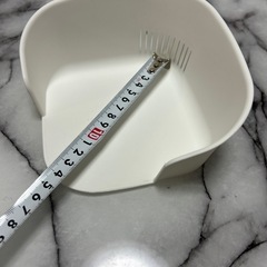 未使用　白　ちょっと切るときに まな板がすっきりするボウル　まな板の画像
