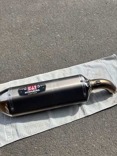 SV650 ヨシムラJサイクロンチタンマフラー (ハタケ) 塚目のスズキの 