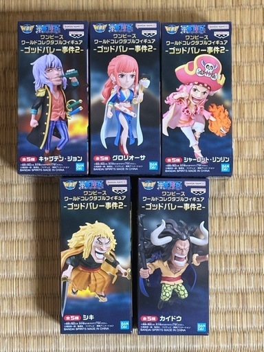 ワンピース ワールドコレクタブルフィギュア ゴッドバレー事件2の全5種セット