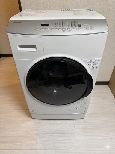 2022年製 アイリスオーヤマ ドラム式洗濯 8kg FLK842-W