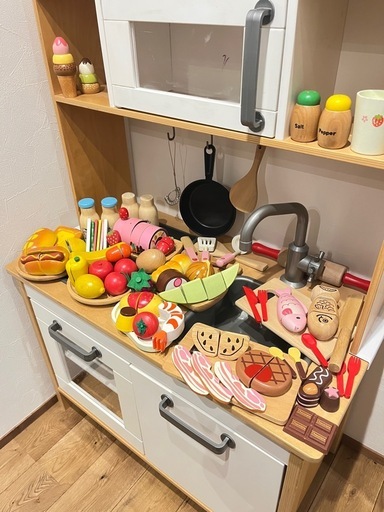 おままごと　キッチン　IKEA 木製