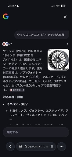 ウェッズレオニス　18㌅