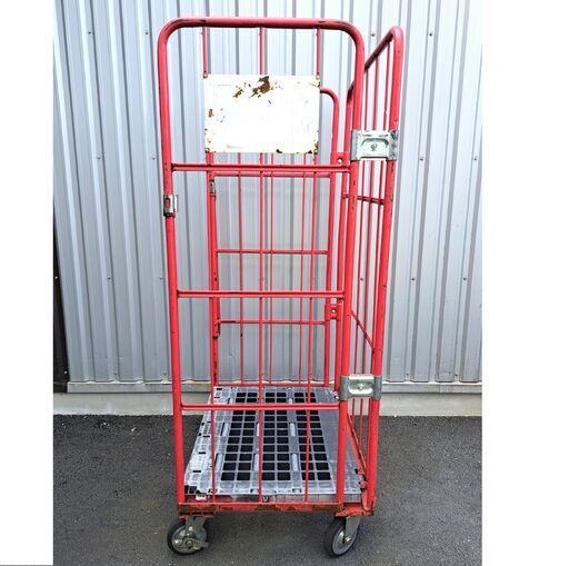 【値下げしました!】資材運搬 荷物保管 引っ越し『 カゴ台車 ロールボックス 850x650xH1700 2台有り』 USED♪
