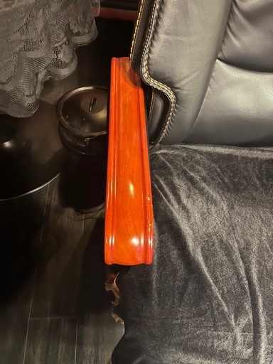高級家具　オフィスチェア  社長椅子  フットレスト付 傷有