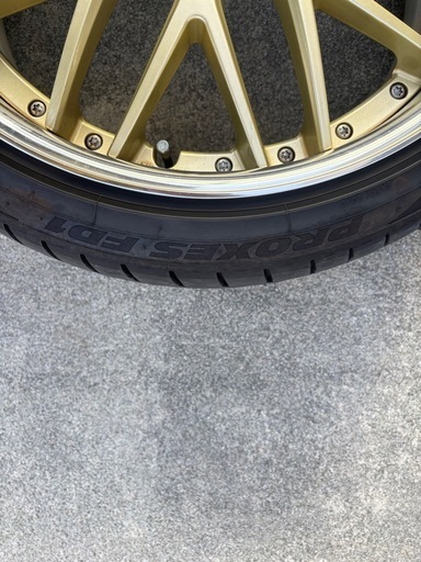 WORK LANVEC LM1（ワーク ランベック）ゴールド 20インチ