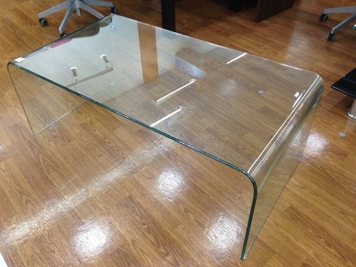 大塚家具の一枚板オールガラステーブル