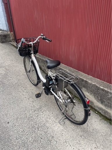 【京都発】京の楽チャリ　電動アシスト自転車　ヤマハ　ナチュラ　白色