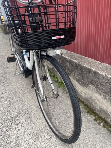 【京都発】京の楽チャリ　電動アシスト自転車　ヤマハ　ナチュラ　白色