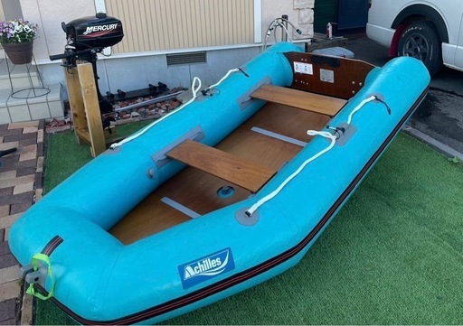 アキレスゴムボート、マーキュリー(トーハツ)2馬力船外機　フルセット