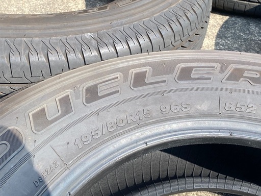 新車外し　ブリヂストン　デューラー 195/80R15 ジムニーノマド 純正タイヤ4本セット