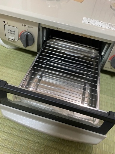 リンナイ　都市ガス　グリル付きガスコンロ　ふた口コンロ　