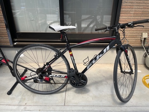 FUJI  クロスバイク　スタンド付　自転車　ロードタイプ