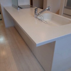 大特価　LIXILペニンシュラキッチンW2580左シンク展示品の画像