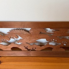 欄間（2枚）木製彫刻の画像