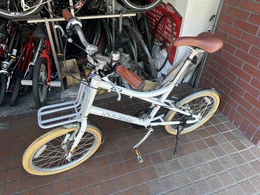 20インチ　ルイガノ　ミニベロ　軽量アルミフレーム　7speed　ホワイト