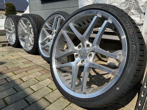 【定価¥250,800-】+タイヤ4本で超お得です★326 POWER★VVIP★20インチ ホイールセット タイヤ付き 114.3