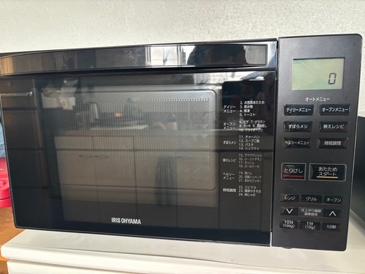 25年購入アイリスオーヤマ オーブンレンジ 18L KMO-F1810-B フラット庫 