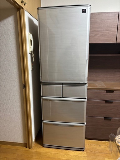 SHARP 5ドア冷蔵庫 412L SJ-W412D-S 2018年製 どっちもドア 引き取り 